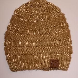 C.C. Exclusives Gold Chunky Winter Hat